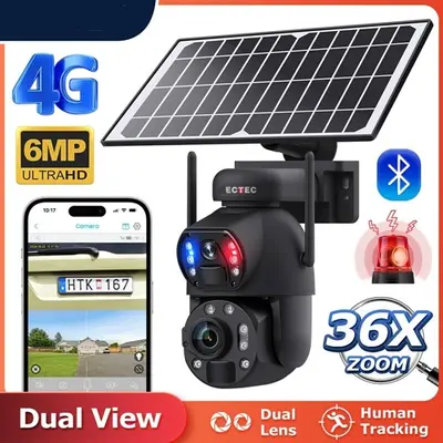 מצלמת אבטחה סלולרית TOWER 100X36 כולל פנל סולארי